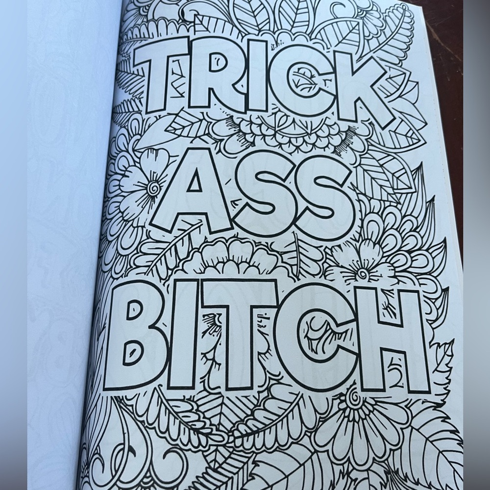 NWT Funny Coffee & Inappropriate Thoughts Adult Coloring Book. - Picture 6 of 10
